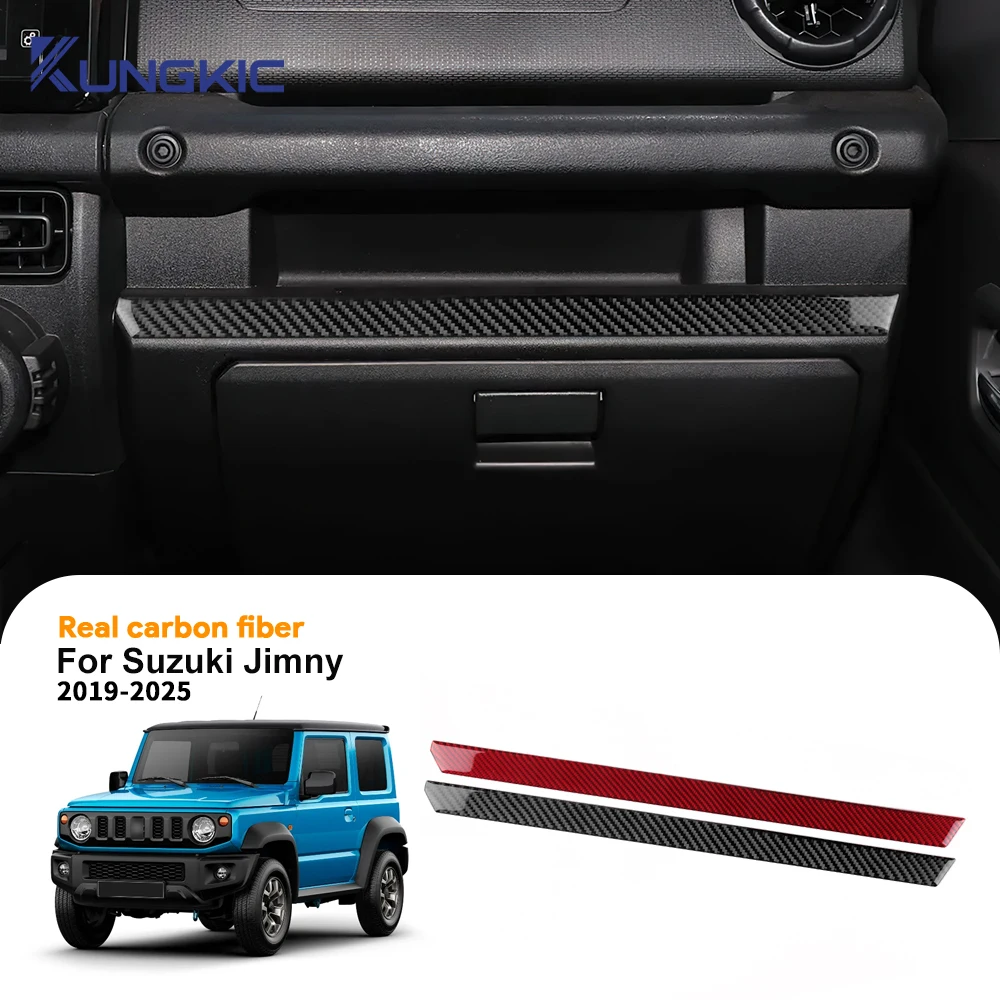 

Настоящее мягкое углеродное волокно для Suzuki Jimny JB64 JB74 2019 2020 2021 2022 2023 2024 2025 автомобильная пассажирская полоса Co-Pilot декоративная наклейка
