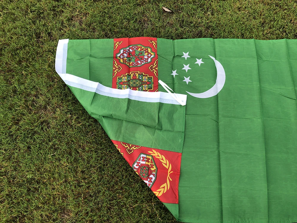 SKY Bandera nacional Turmenistán poliéster colgante exterior - imagen 3
