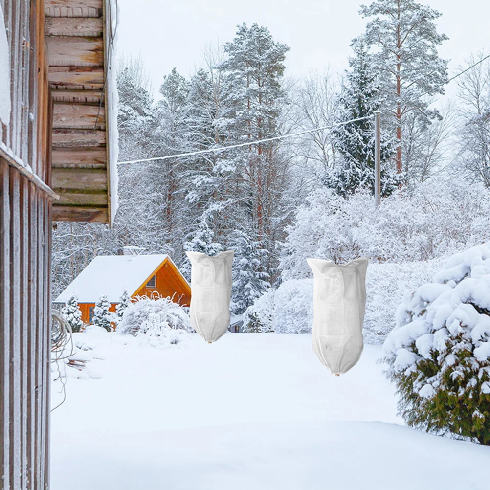 

3 Pcs Thicken Frost Protection Cover Plants Covers for Winter Non-woven Fabric Freezer Potector