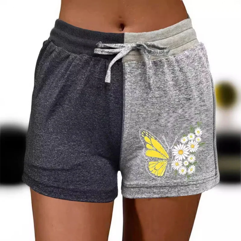 Women's Printed Shorts European and American Style Cross-Border Loose Beach Shorts for WomenDK11-285