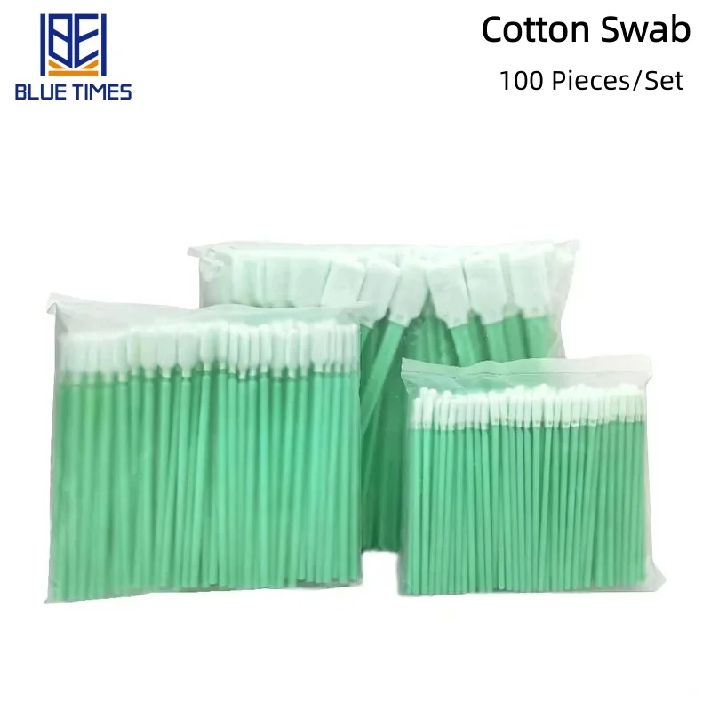 Bluetimes 100PCS/Lot Dust-free Industrial Cleaning Swabs For Optical Lens Inkjet Printers And Photo Printer Printhead Cleaning