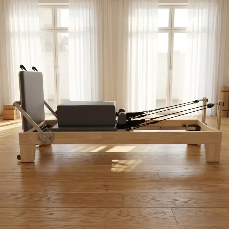 Solid Wood Pilates Exercise Equipment with Foot Pedal Board for Home Gym and Professional Training