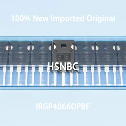 10Pcs/Lot IRGP4066D GP4066D IRGP4066DPBF TO-247 600V 75A IGBT Power Transistor 100% New Imported Original