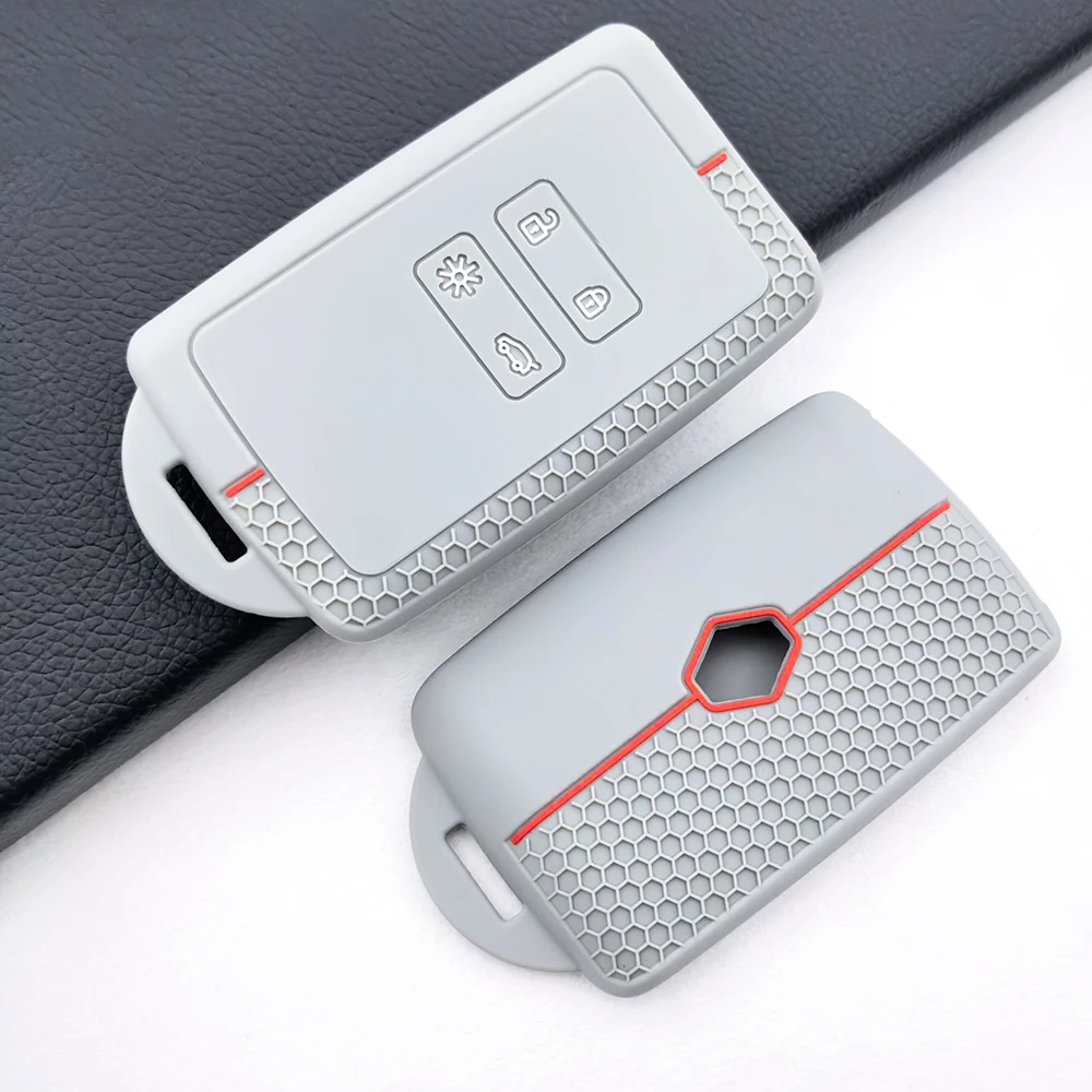 حافظة مفاتيح السيارة من السيليكون غطاء فوب لرينو اسبيس 5 كادجار كوليوس كابتور ميجان 4 تاليسمان أركانا داسيا سانديرو اكسسوارات