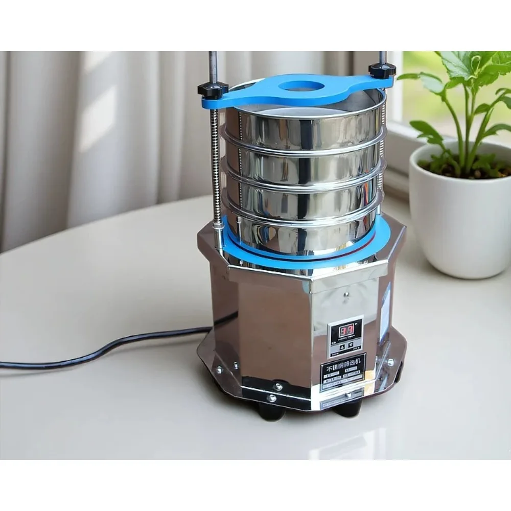 30cm Mini Electric Vibrating Test Sieve Shaker Multi-Layer Standard Lab Sieving Machine for Particle Grain Inspection Analysis