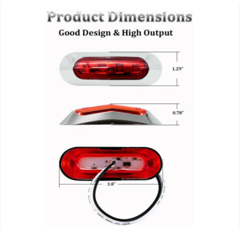 ISURE MARINE A Pair Of Left And Right Navigation Lights 4LED 12V Red And Green Side Lights Signal Lights Applicable Vessels