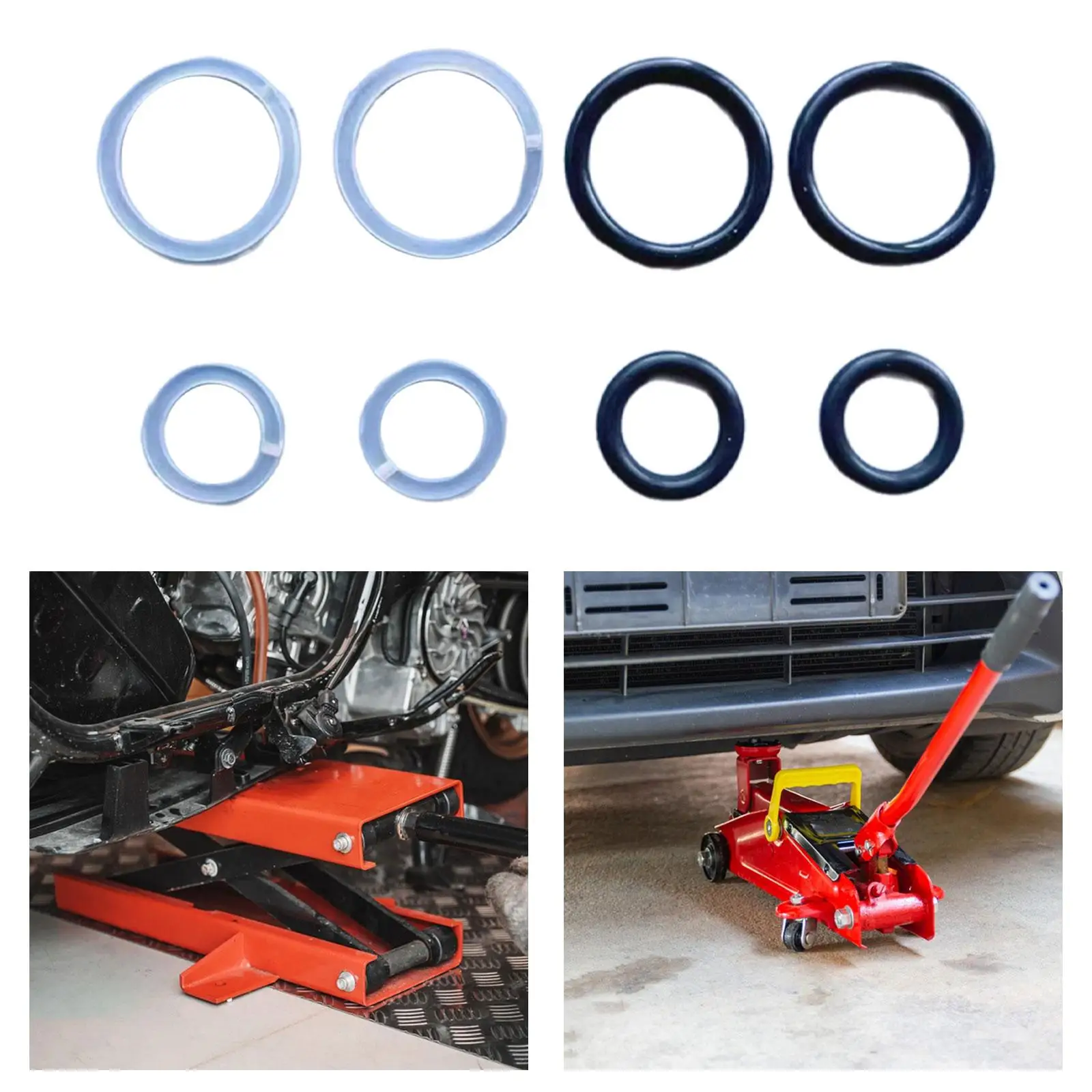 Jack Oil Seal Repair Kit Rubber Sealing Ring Hydraulic Pump Core Part for Jack Gear Restoration