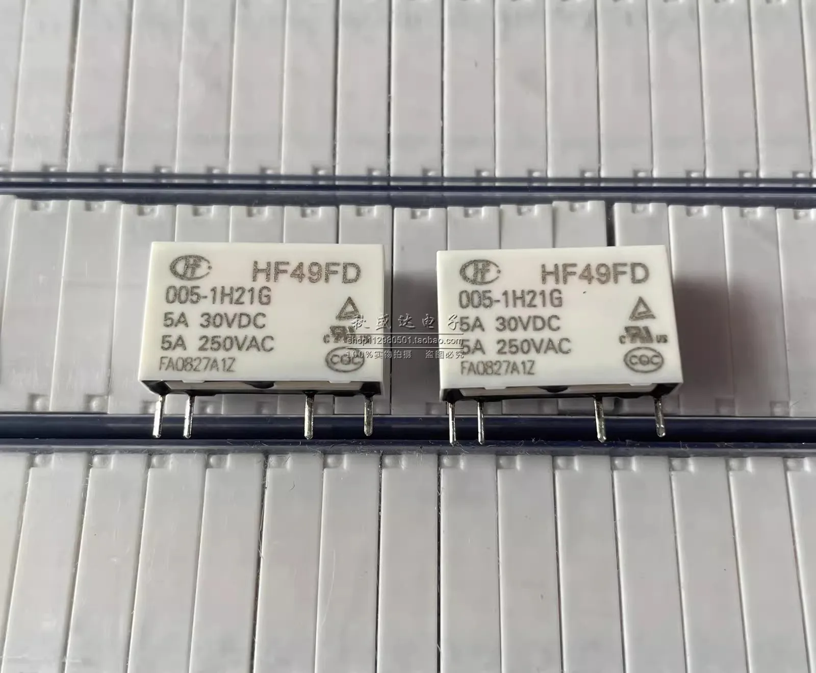 (10PCS)Brand New Original Relay HF49FD-005-1H21G 1H11GF 1 Set Normally Open 4 Pins 5A
