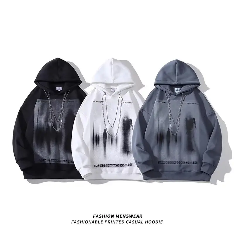 

New Trendyol Mens Brand Quality Oversize Hoodie Autumn New Funny Print Men And Women Sweatshirt Hip Hop Streetwear Hoodie 후드집업