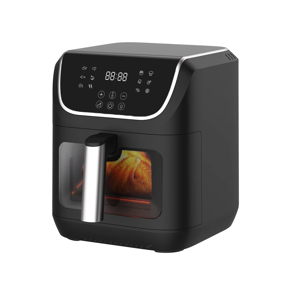 Automatische, ölfreie, digitale Touch-Luftfritteuse mit doppelter Heizung und automatischer Abschaltung