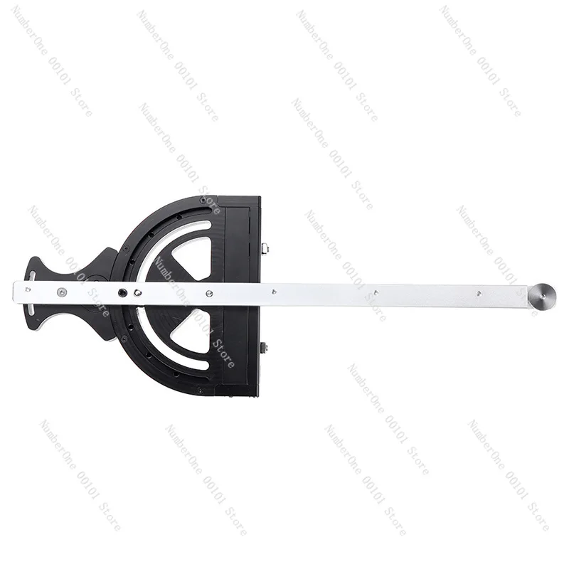 Woodworking Table Saw Push Stick with Fence, Angle Protractor for Cross Bevel Cutting, Band Saw DIY Pushing Tool