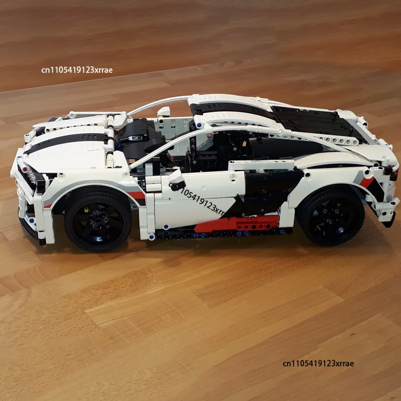 NEW MOC 1580Pcs AD R8 Coupe Super Race Car Building Blocks DIY Sports Champions Vehicle Assemble Bricks Kids Toys Birthday Gifts