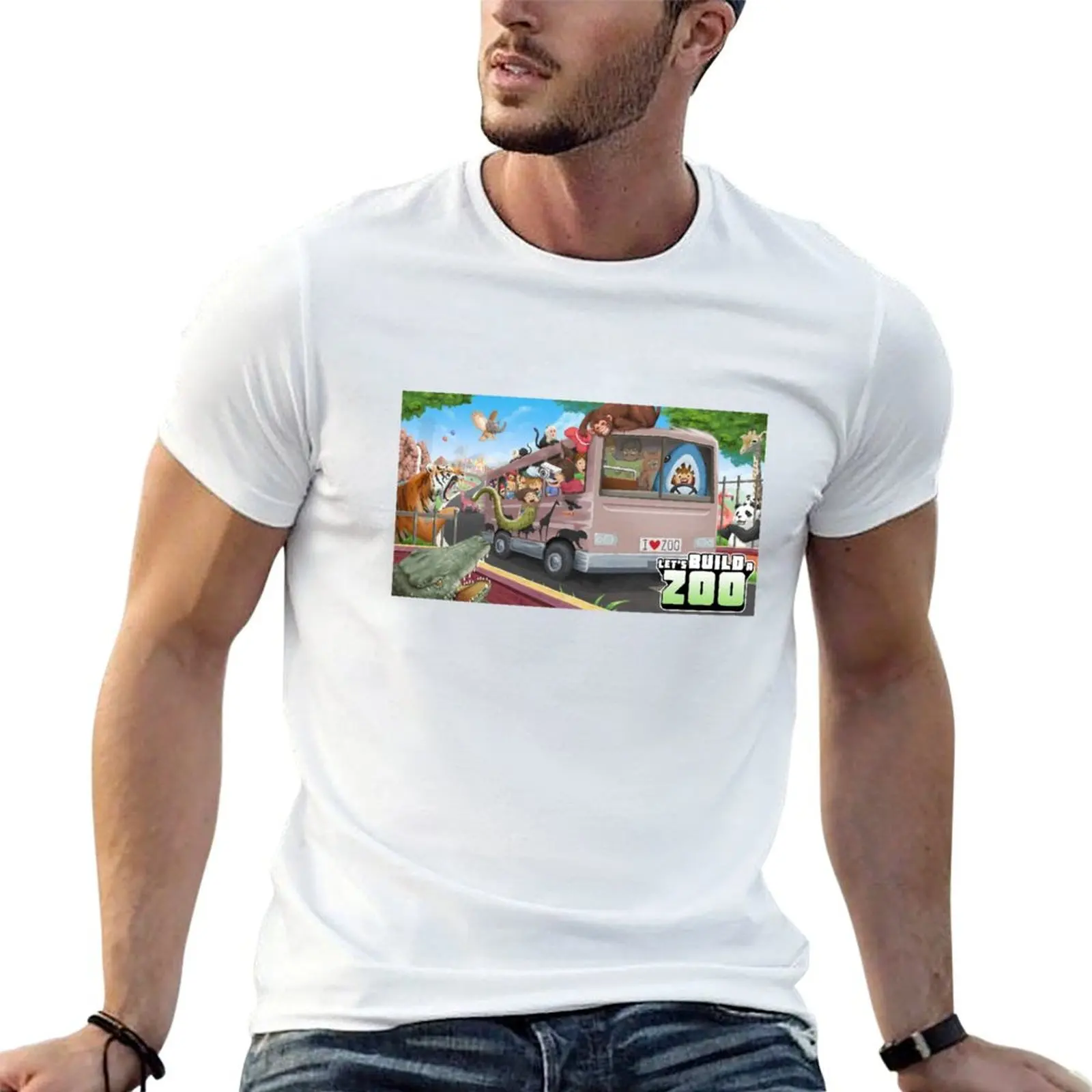 

Let's Build a Zoo T-Shirt man t shirt graphic graphic t shirts for man t shirts for man cotton funny T-shirt