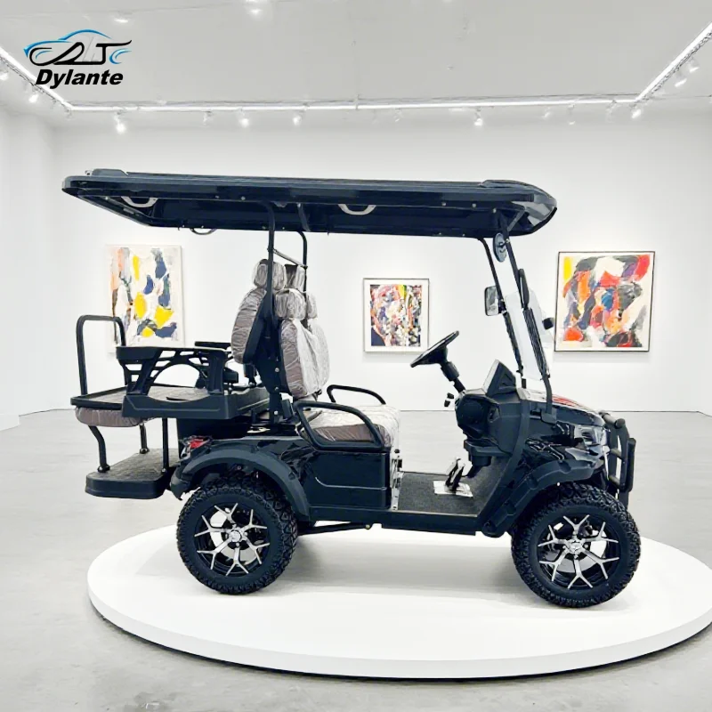 

Best Selling New Solar Panel Powered 6 Seater Electric Off-Road Golf Cart Course Club Electric Golf Cart