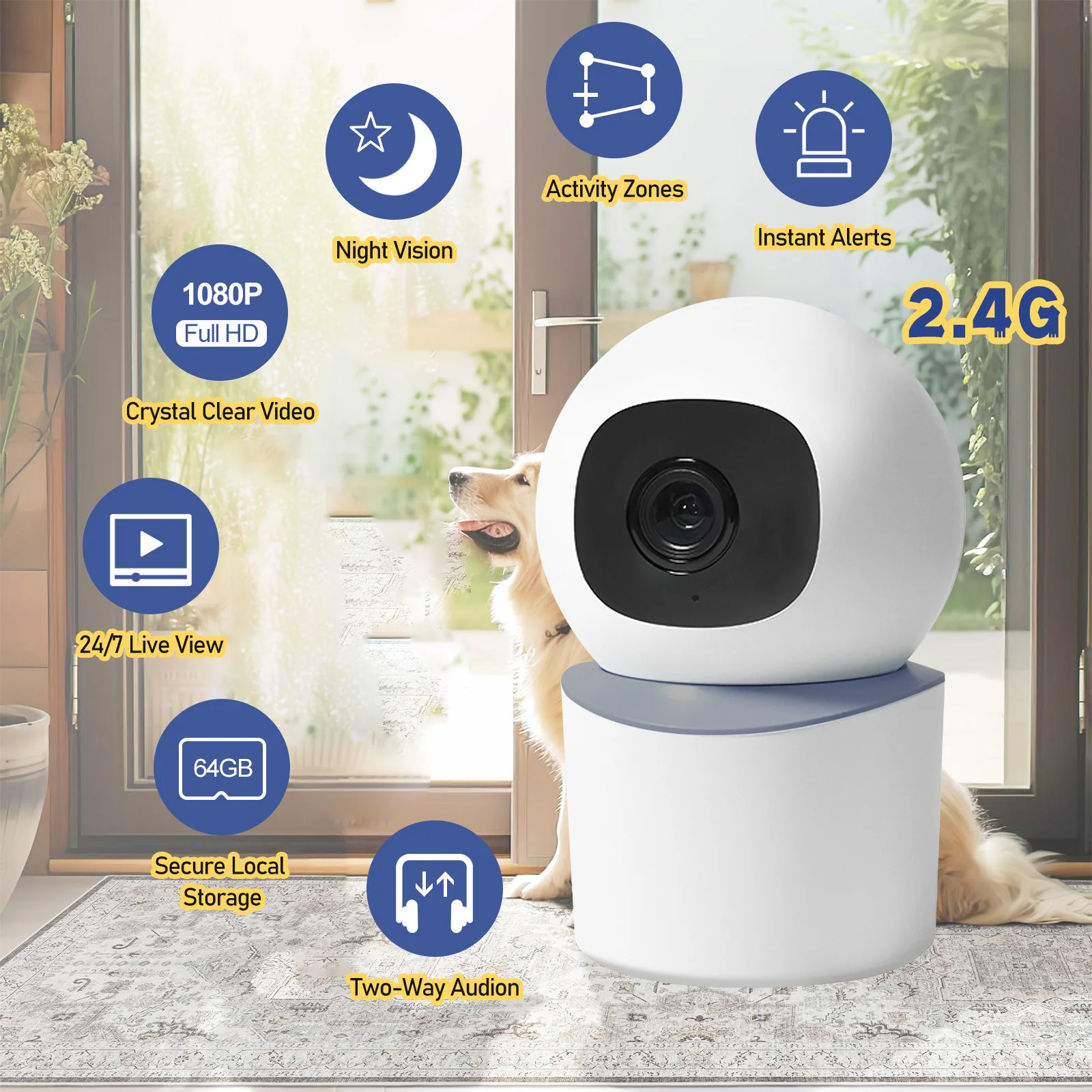 TUOWO Tuya Smart Mini WiFi IP Kamera Indoor Wireless Home Security AI Menschliches Erkennen CCTV Überwachungs Kamera Auto Tracking