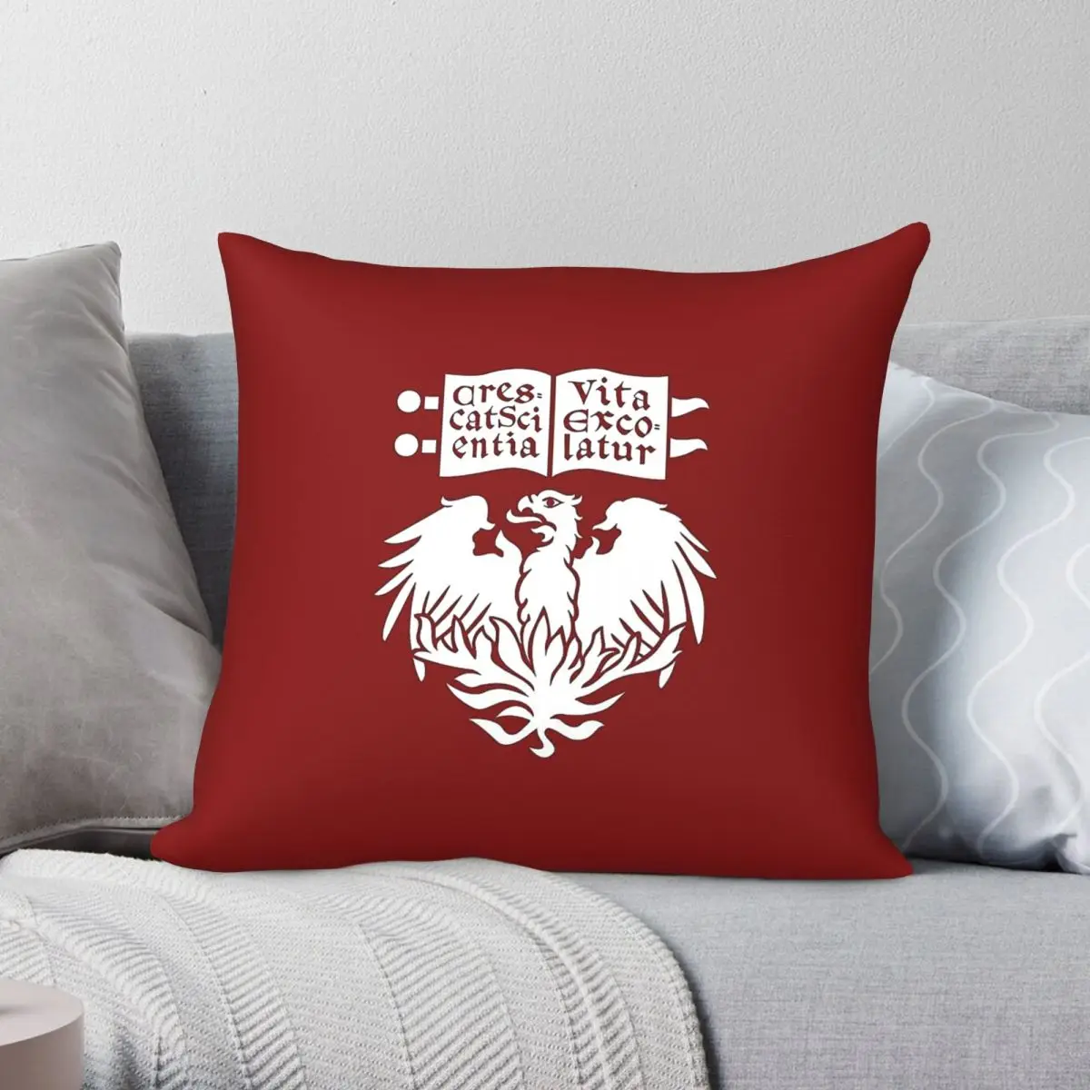 University Of Chicago Icon Pillowcase Polyester Linen Velvet Printed Zip Decor Throw Pillow Case Home Cushion Cover