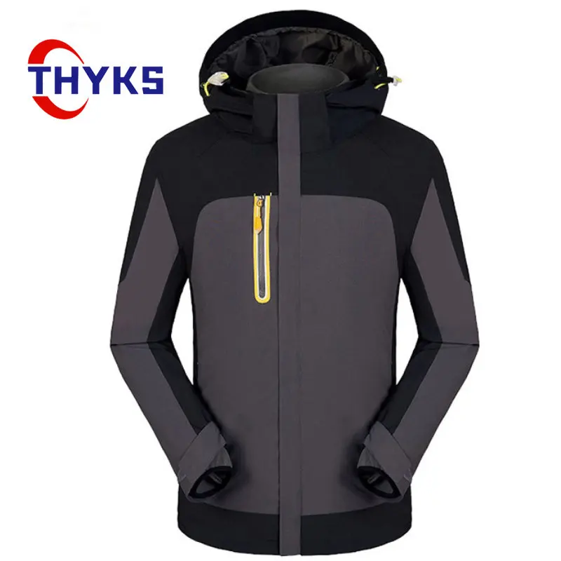 

Two Piece Outdoor Hiking Jackets Men Three In One Camping Mountaineering Coat Detachable Waterproof and Rainproof Heated Jacket