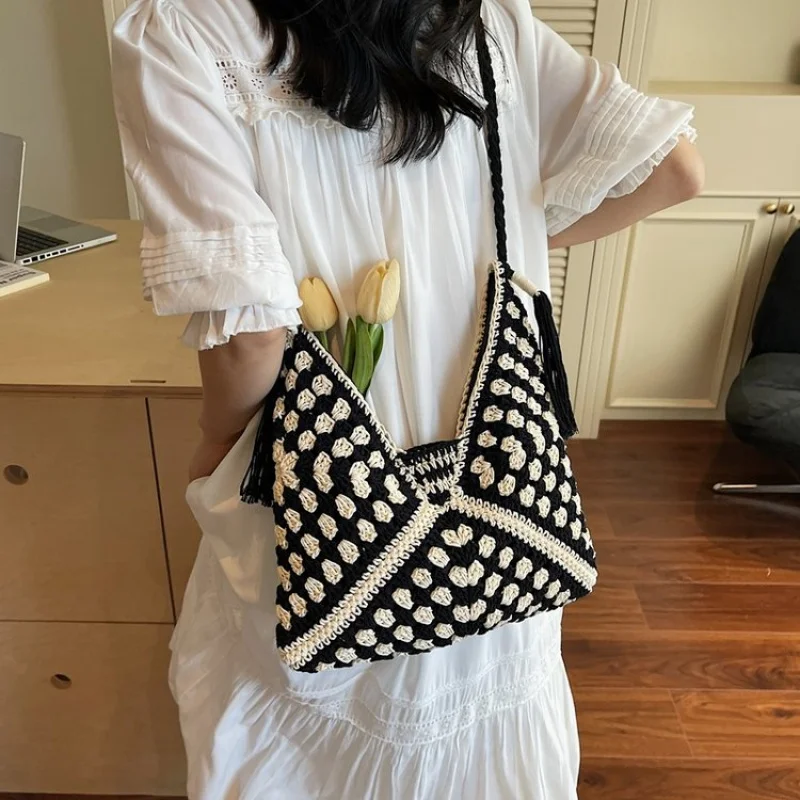 

Стильная женская большая сумка Элегантная кожаная сумка от известного дизайнера для женщин - классическая сумка через плечо через плечо