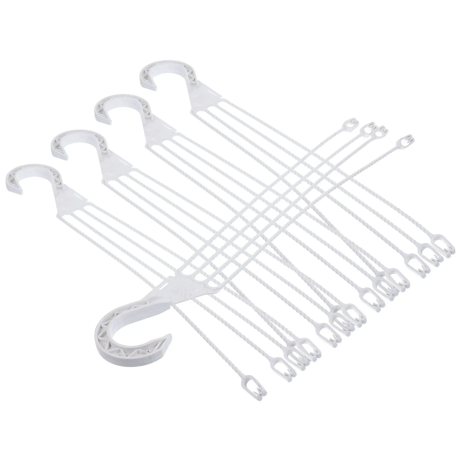 

5Pcs Hanging Planter Hooks Plastic Flower Pot Hangers for Balcony Garden Outdoor Durable Pot Holders Hanging Flowerpot Hooks