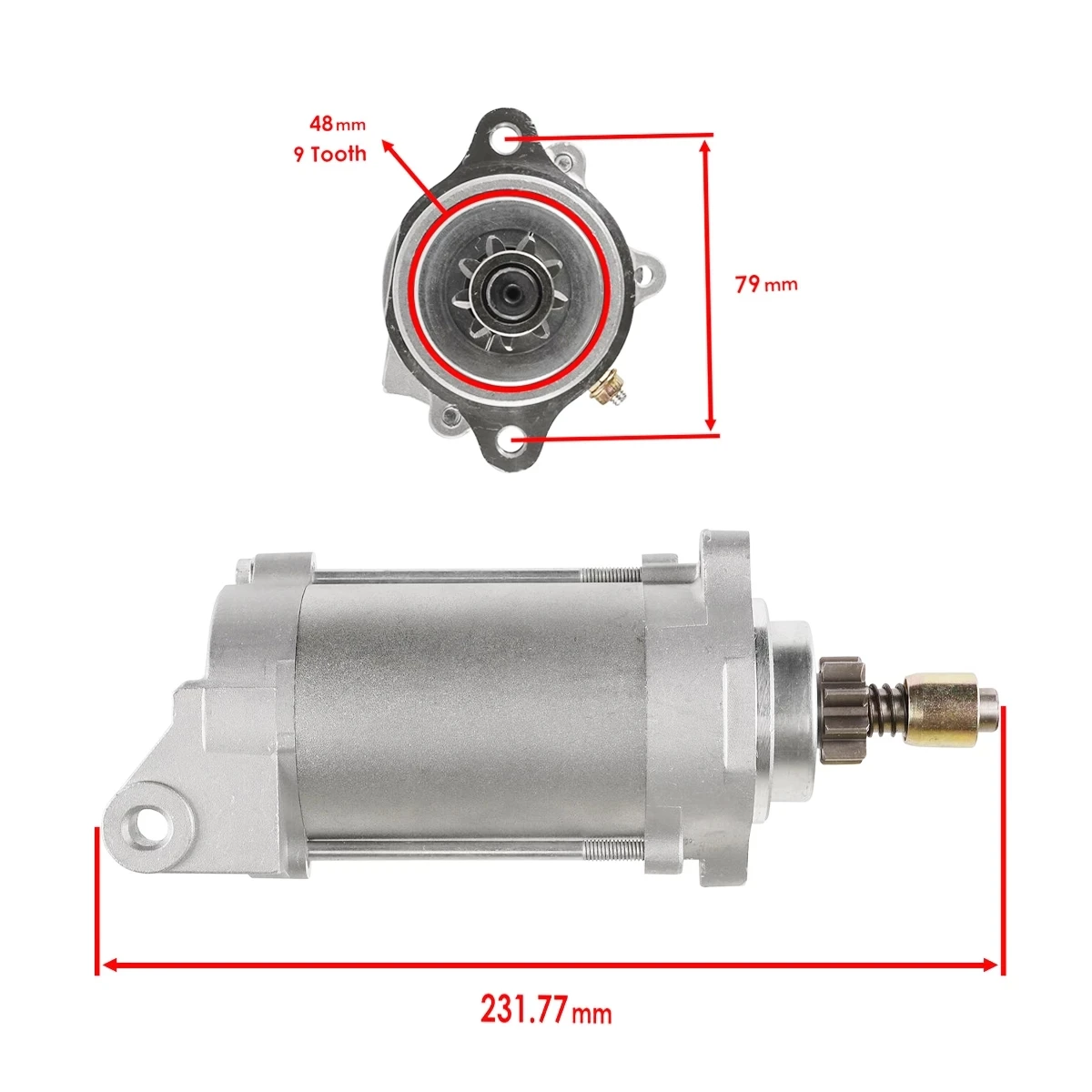 Starter Assembly For Bombardier Skidoo 515176754 515176858 515177389 515176784 515177047