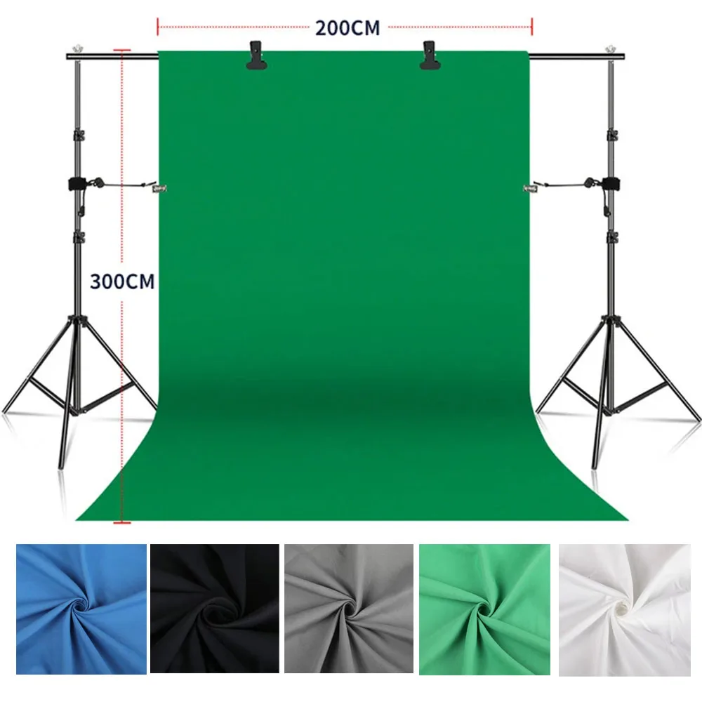 Photo Photography Backdrop Collapsible Polyester Cotton Green Screen Chromakey Background Cloth For Photo Studio Video