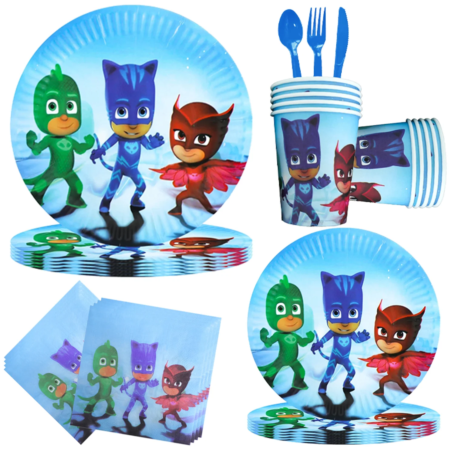 PJ Masks Tablecloth Birthday Party Decoration PJ Mask Disposable Table Cloth Table Cover Baby Shower Kid Toy Gift Party Supplies