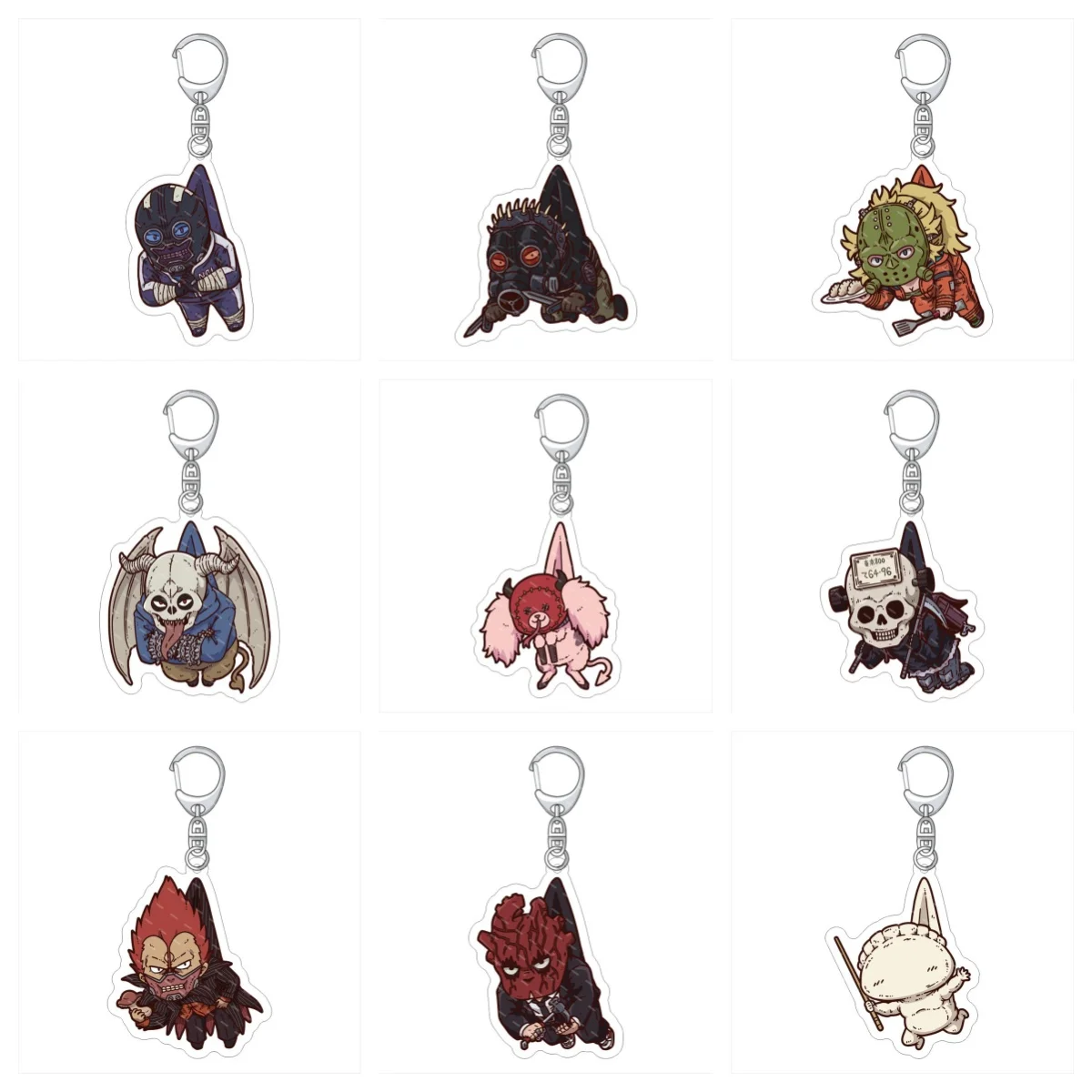 Dorohedoro Acrylic Keychain Anime Figure Caiman Nikaidou NoiEbisu Keyring Pendant  Bag Car Key Ring Decor Fans Collection Gift