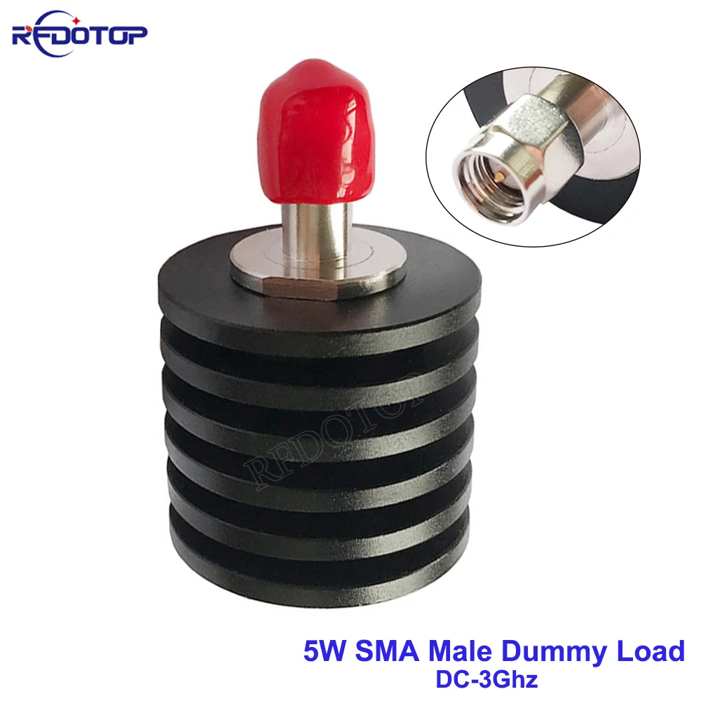 

5W DC-3GHz SMA Male RF Coaxial Termination Dummy Load SWR＜1.2 50 Ohm Connector Socket Brass Straight Coaxial RF Adapters