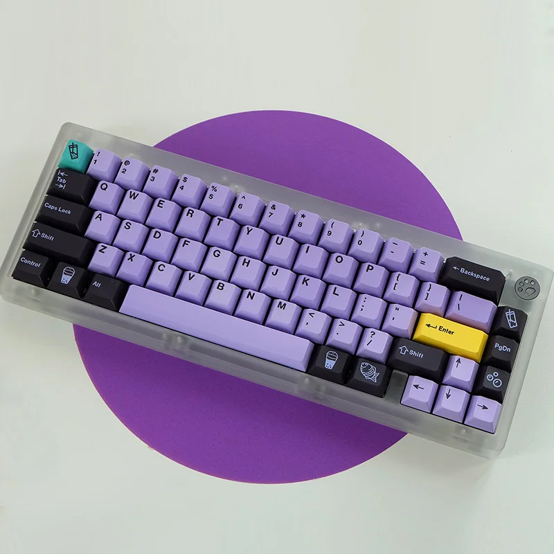 

145 Keys Taro Keycaps Set PBT DYE Sublimation Key Caps Cherry Profile Keycap For MX Switch Mechanical Keyboard