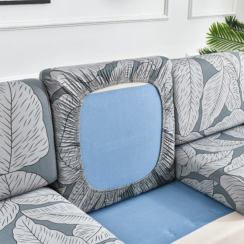 1pc elastic printed sofa cover, half-wrapped, non-slip, season/cat/dust resistant, washable & durable. For home sofa.
