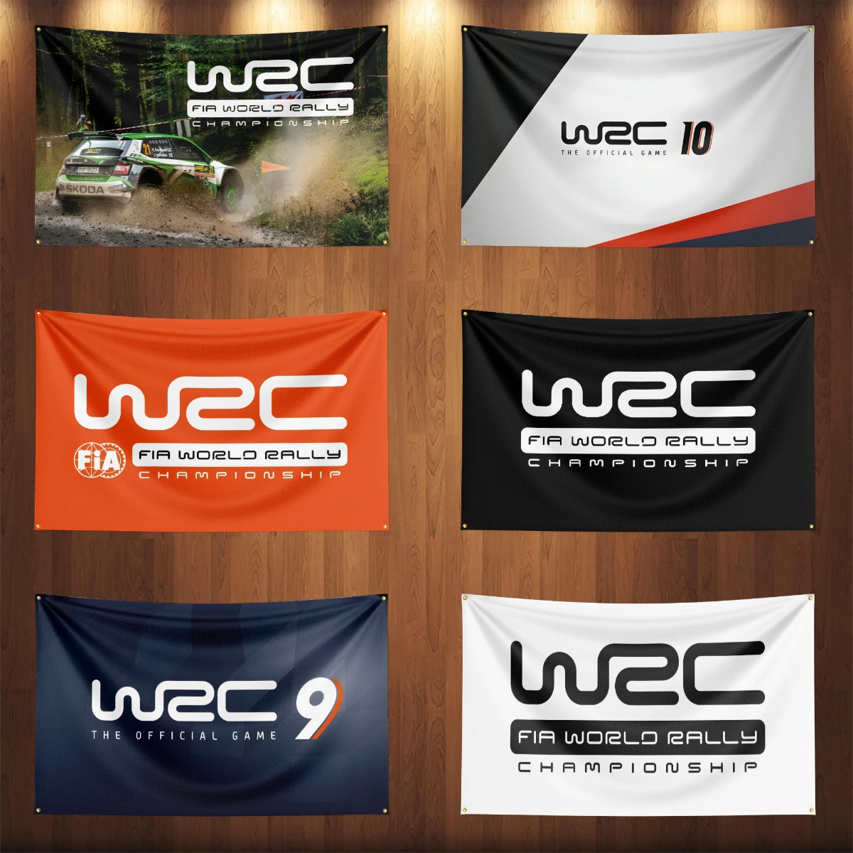 90x150CM World Rally Championship WRC Flag Banner Polyester Printed Garage or Outdoor Decoration Tapestry