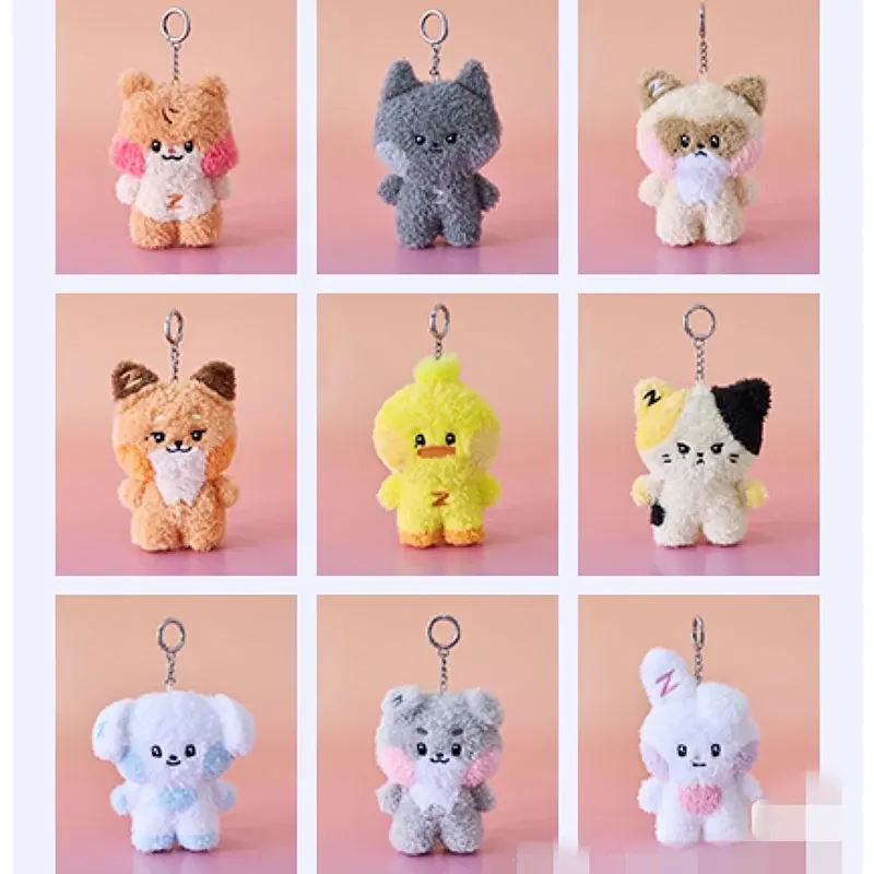 

Kpop ZB1 ZEROBASEONE RICKY HAO JIWOONG Same Plush Keyrings Dolls KIM GYUVIN Soft Animals Keychains Key Rings Doll Gifts