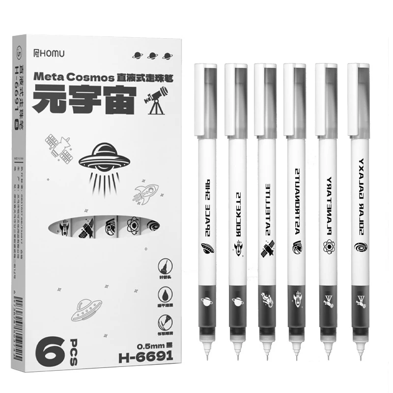 Kit 6 Stück Sakura Flüssiggel-Tintenstift-Set, 0,5 mm, schnell trocknende Tinte – Detail 10