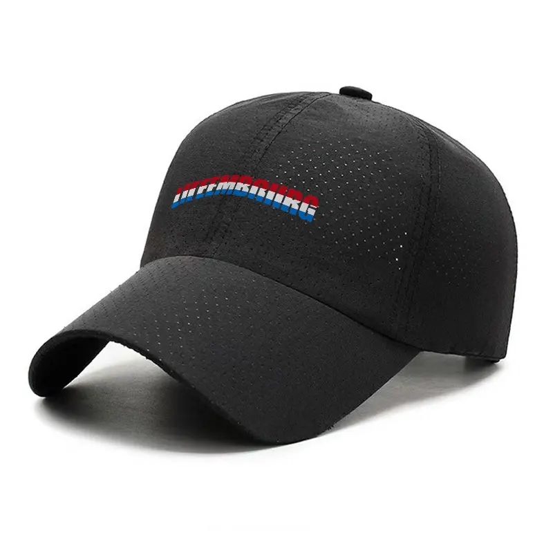 Racing Stripe Graphic Quick Dry Baseball Cap Adjustable Breathable Sports Hat Unisex