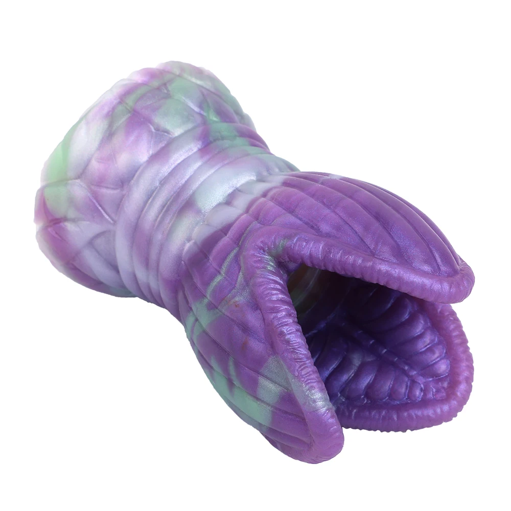 GEEBA Fantasy Alien Male Masturbator Dragon Scale Penis Stroker For Men Soft Silicone Male Penis Massager Adult Sex Toy Onahole 4