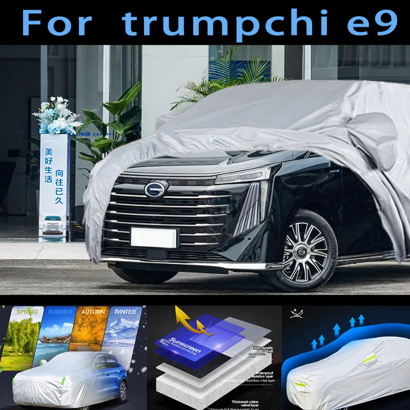 

For trmpchi e9 Outdoor Protection Full Car Covers Snow Cover Sunshade Waterproof Dustproof Exterior Car cover protection