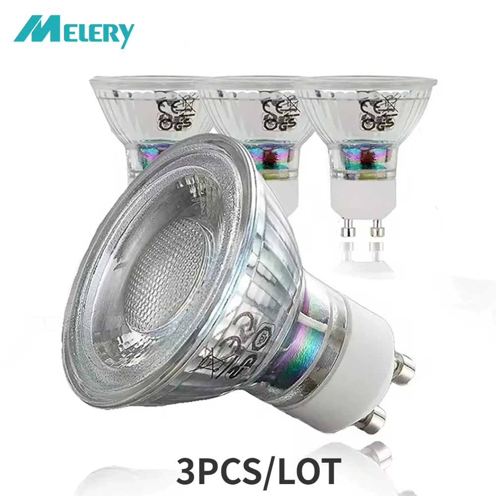 

Melery GU10 LED Light Bulb 5 Watt Spot Lamp AC220V 400 Lumens 50W Equivalent Warm White 3000K Cup Spotlight Home Lightbulb 3PCS