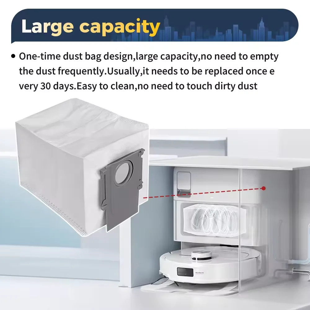 Roborock s8 pro ultra roborock s7 maxv ultra roborock q7 max + roborock q8 max pulsos ultra robô vácuo sacos de pó acessórios