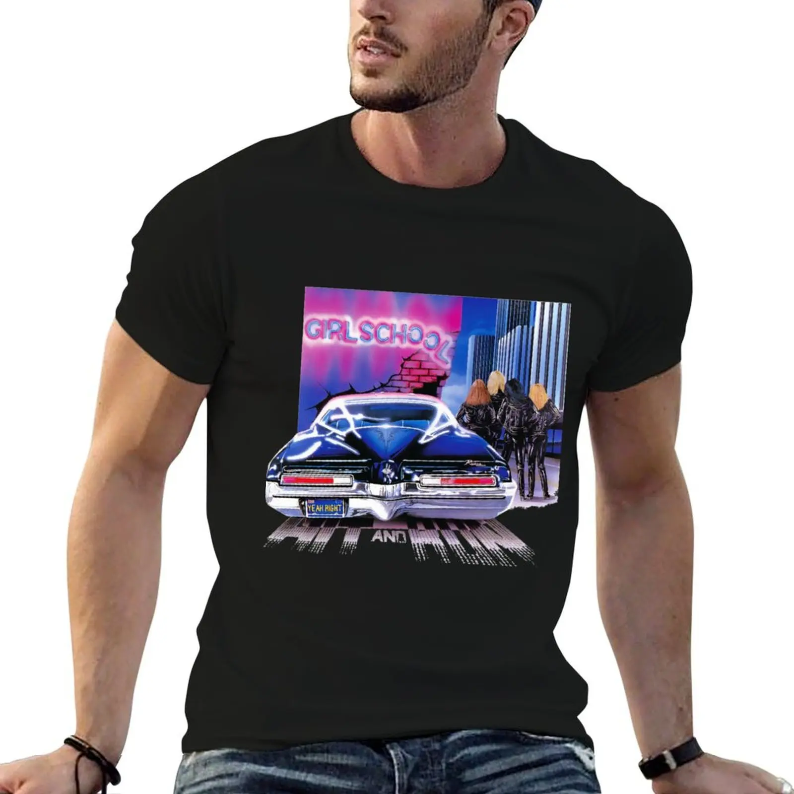 

Girlschool T-Shirt funny t shirts man t shirt custom print t shirts for man cotton soft T-shirt