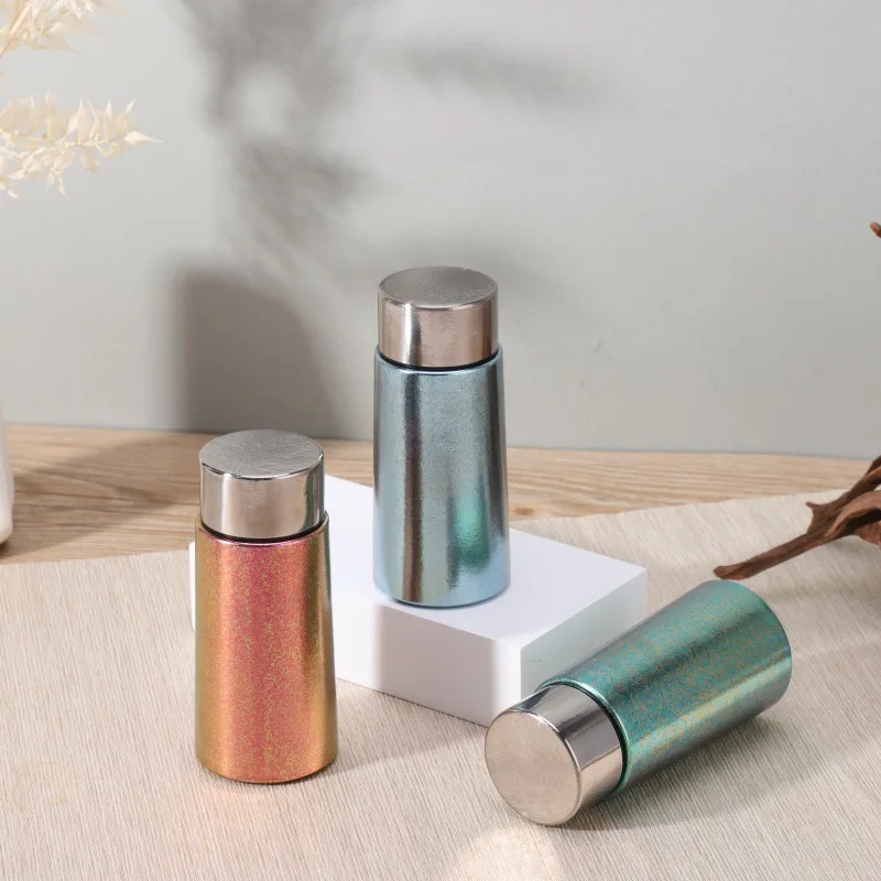 180ml vacuum flasks, double layer pure titanium, antibacterial fresh-keeping, portable business thermos cup/water bottle