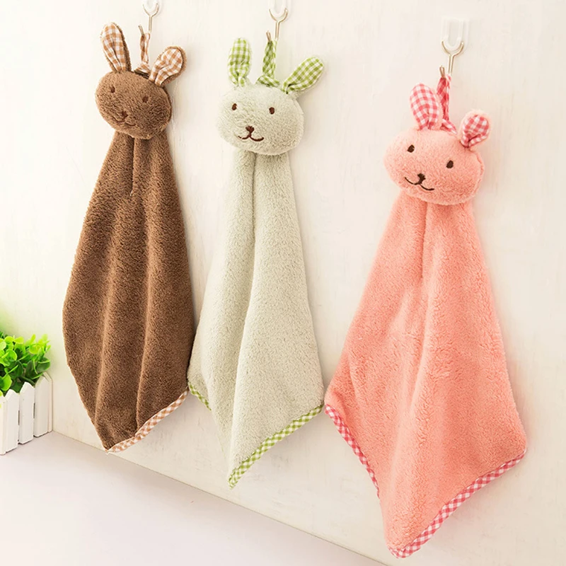 

Cute Hand Towels Kitchen Bathroom Hand Towel Super Absorbent Microfiber Kitchen Towel High-efficiency Tableware Cleaning Towel