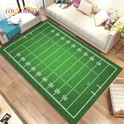 Rugby American Football Field Area Rug,Carpet Rug for Living Room Bedroom Sofa Doormat Decoration,kids Play Non-slip Floor Mat