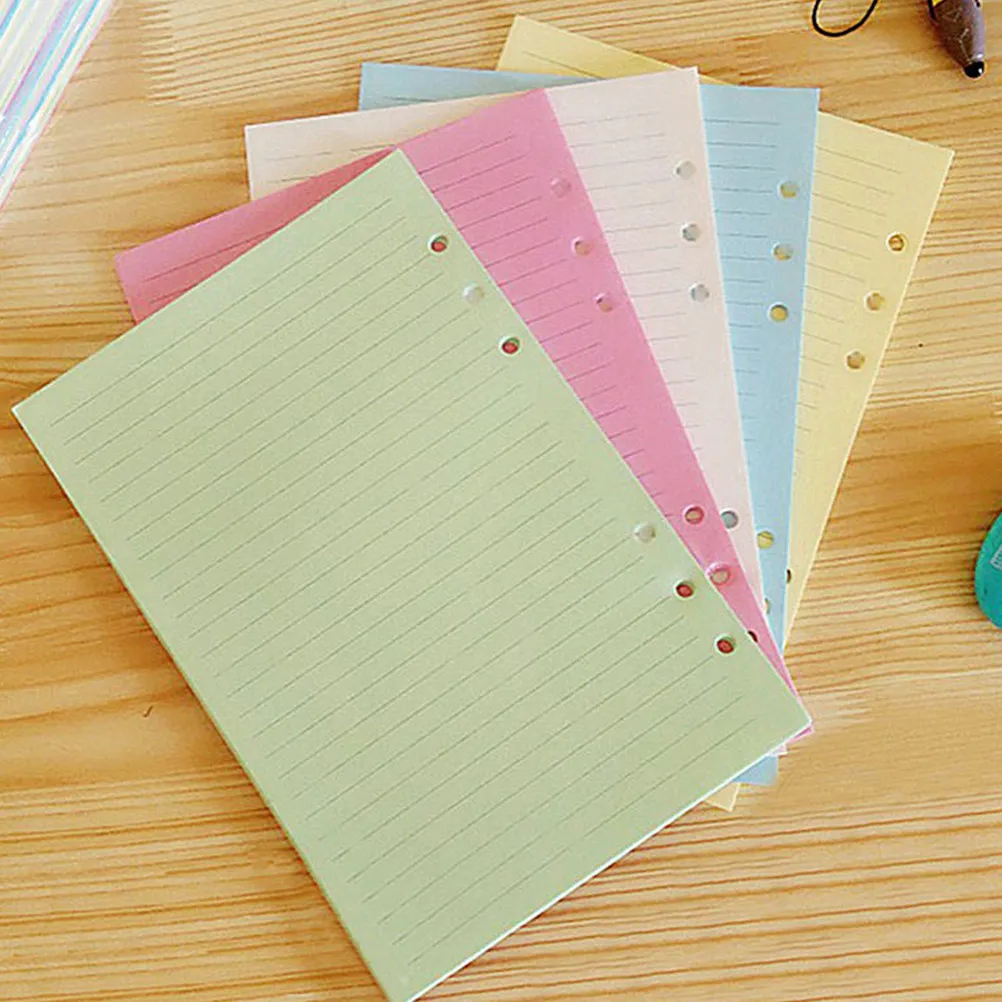 

Loose Leaf Notebook Paper Refills 6 Hole Punched Smooth Thick Premium Paper for Fountain Pens Planner Binder Students