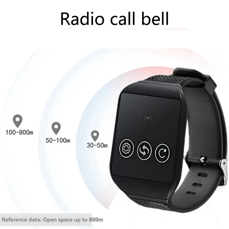 다기능 무선 호출 벨 진동 경고 시계 노인 환자 호출 시스템 노인 케어 무선 Dropshipping