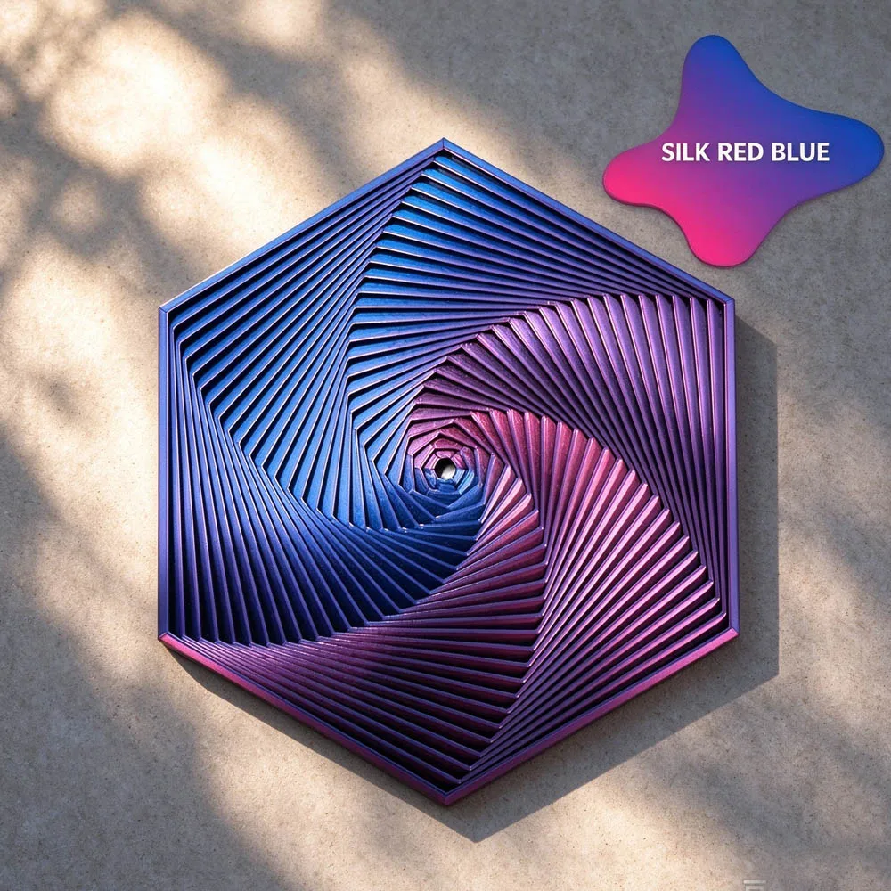 3D Printed Fractal Fidget Hexagon 7cm Portable Playing Sensory Anti-stress Toy Desktop Ornament Kid Toy Visual Gifts Mystery Box