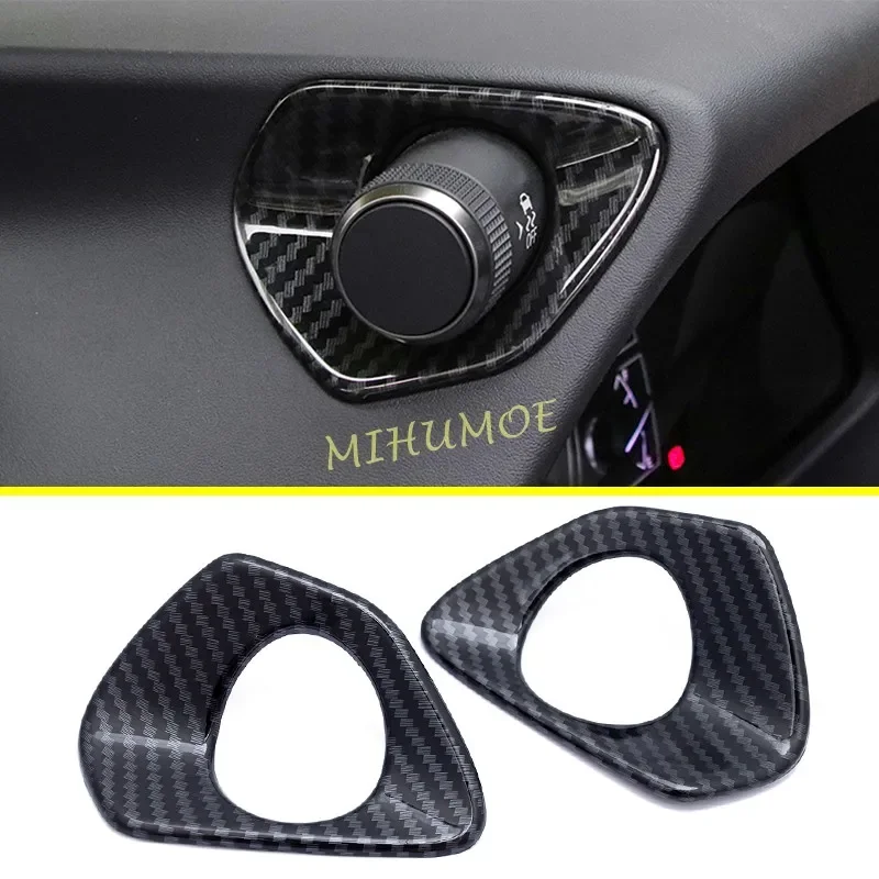 For Lexus UX200 UX250h UX300e 2019-2022 Carbon Fiber Center Console Dashboard Switch Cover Trims Accessories