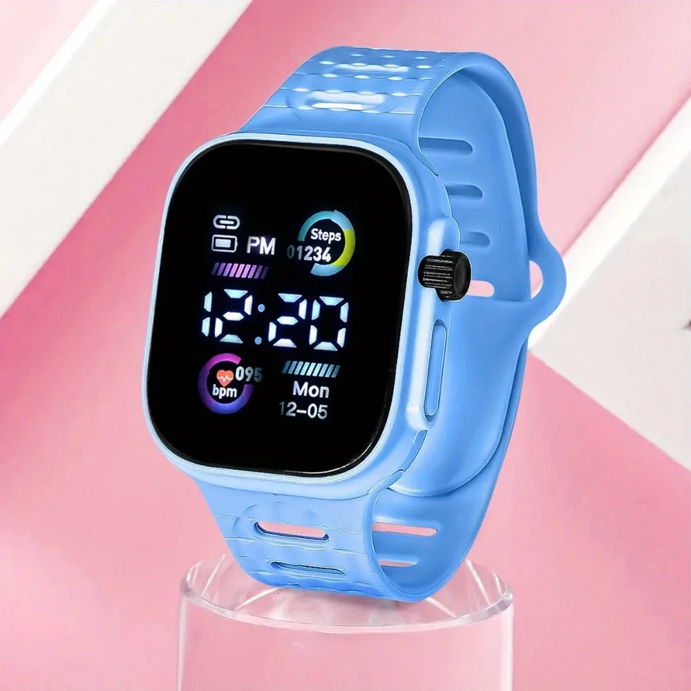 Wyświetlacz LED cyfrowe zegarki dla dzieci chłopcy dziewczęta Sport Luminous elektroniczny zegarek na rękę dla dzieci studenci zegar zegarki prezent Relojes