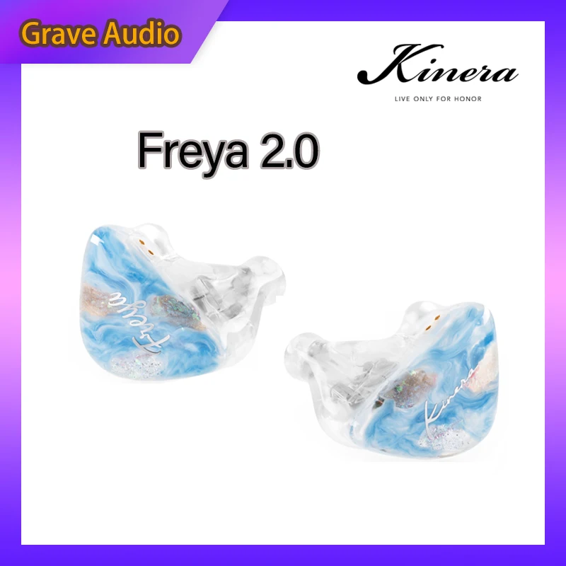 Kinera Freya 2.0 Earphone 1DD + 3 Knowles BA Hybrid IEMS HiFi with 0.78mm 2pin Detachable Cable