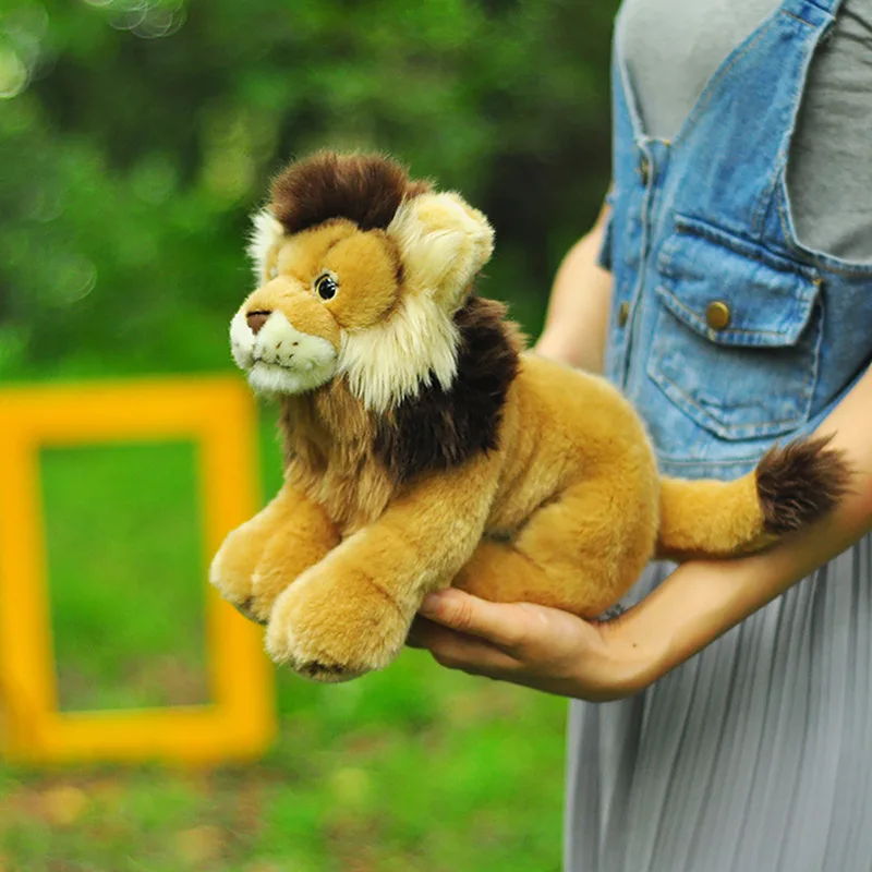 Boneka mewah simulasi, boneka singa kucing