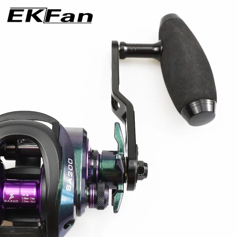 ekfan-120mmアルミ合金製tバージギングベイトキャスティングフィッシングリールハンドル-a-s-d-7-4-8-5mm穴対応-ルアーリールdiyパーツ